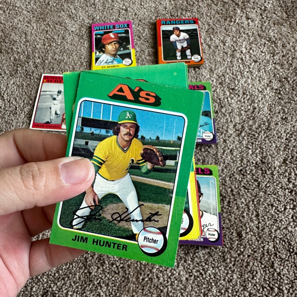 1975 Topps Baseball Card Lot Willie Stargell Catfish Hunter Brian Downing 105 ct - Picture 2 of 11